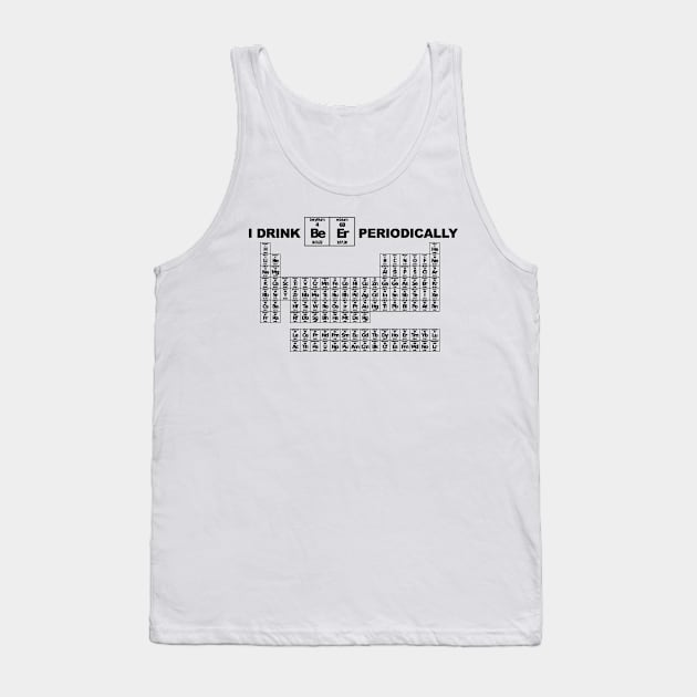 Beer Drinkers Periodic Table Tank Top by Magnetar